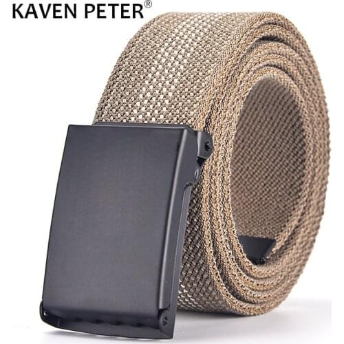 Men Military Casual Knitted Belt Male Woven Canvas Elastic Expandable Braided Stretch Belts Elasticity Webbing Strap Waistband