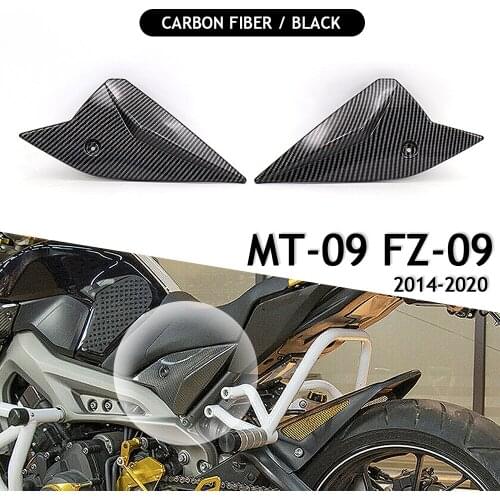 2014 - 2020 Carbon Fiber & Black New For Yamaha MT-09 FZ-09 Motorcycle Side Panels Cover Fairing Cowl Plate Cover MT09 FZ09