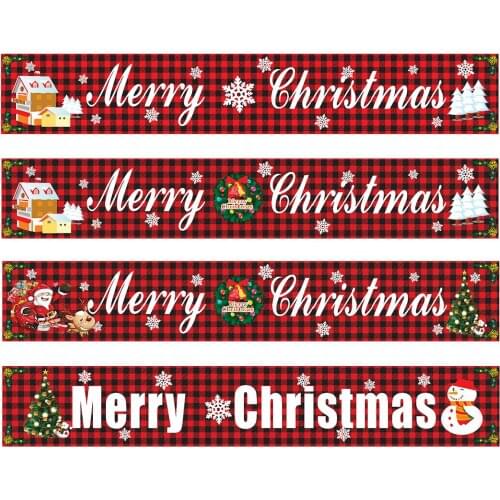 New Outdoor Banner Merry Christmas Decor for Home 2020 Christmas Outdoor Decor Xmas Navidad Noel Happy New Year 2021