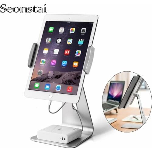 Aluminum Alloy 7-13inch AP-7S Tablet PC Stand 360 Rotation Viewing Angle 180 Degree Adjustable Desktop for iPad Mini Pro Surface