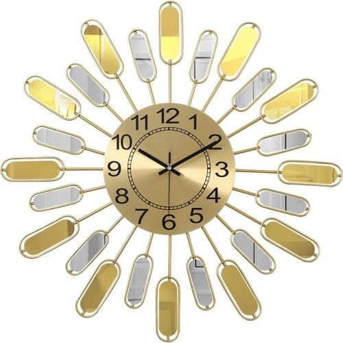 Modern Light Luxury Wall Clock Home Decoration Living Room Creative Clock Art Silent Home Clock Wall Watch