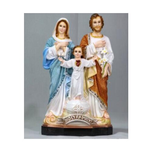 Three saints bless Jesus Statue of Mary Joseph with virgin Figure Statue art Sculpture Crafts