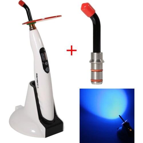 Dental T4 LED Wireless Cordless Curing blue Light Lamp + Rod Tip Cure Clinic Adjustable Working Time Accelerate Solidification