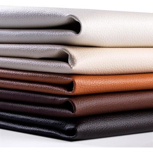 Spot supply DE90 small lychee print pvc leather fabric sofa bag artificial leather stationery leather wholesale