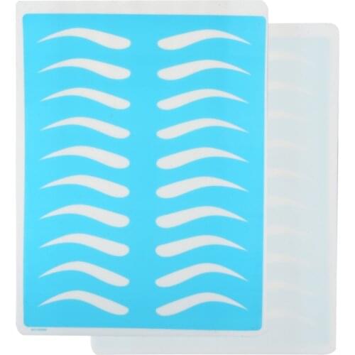 1pcs Silicone Permanent Makeup Eyebrow Tattoo Practice Skin Bule 20X15cm Fake Practice Skin For Microblading Tattoo Machine