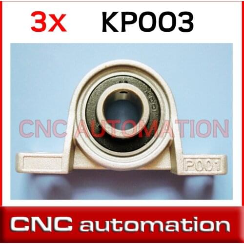 17 mm shaft bearing kirksite bearing insert bearing with housing KP003 pillow block bearing