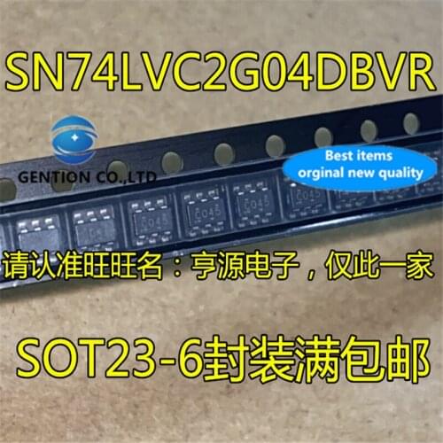 20Pcs SN74LVC2G04 SN74LVC2G04DBVR SOT23-6 Silkscreen C045A Logic circuit chip in stock 100% new and original