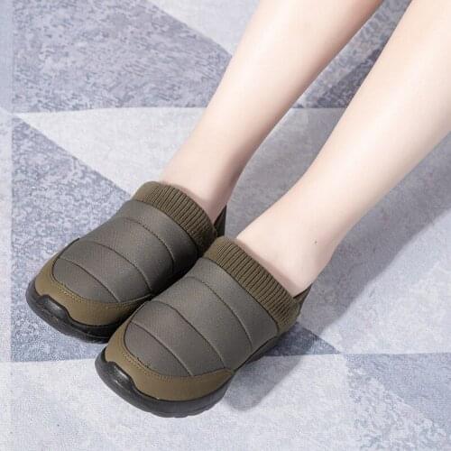 2021 Women Boots Short Plush Warm Femme Boots Winter Waterproof Women Shoes Ankle Women Boots