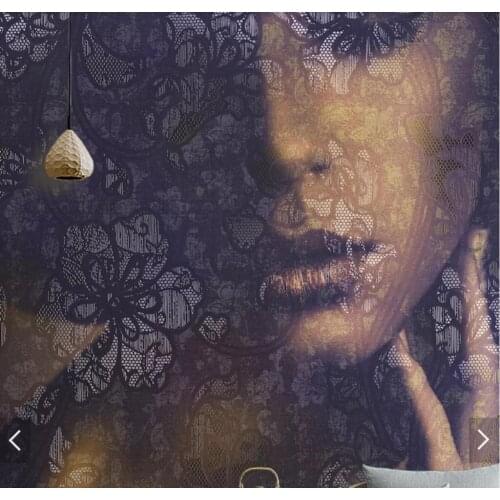 3D Figure Beautiful Girl Face Wallpaper Mural Print Photo Wallpaper for TV Background Home Wall Decor Custom Wall Paper Rolls