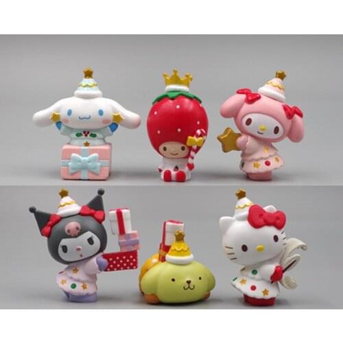 6piece per lot 4.5cm cute animal car Action Figure Toys cake decaration figure toys