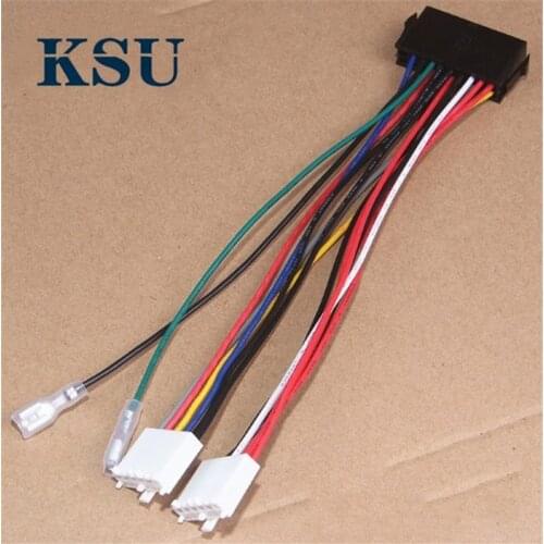 20Pin ATX to 2-Port 6Pin AT PSU Converter Power Cable Cord 20cm for 286 386 486 586 Old Computer