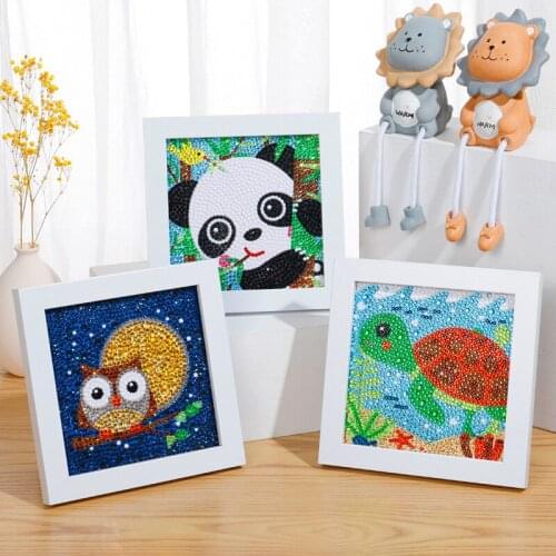 Diamond Art for Kids Small and Easy 5D Diamond Art Painting Kit Crystal Gems Embroidery for Girls Boys Beginners Art Crafts