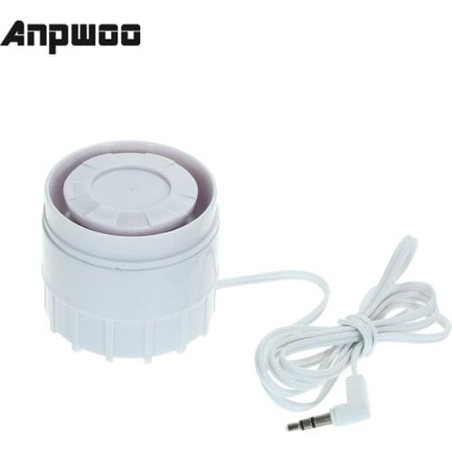 ANPWOO External Mini Wired Siren 110 dB Prompt Alert Alarm for Home Wireless Security Alarm System