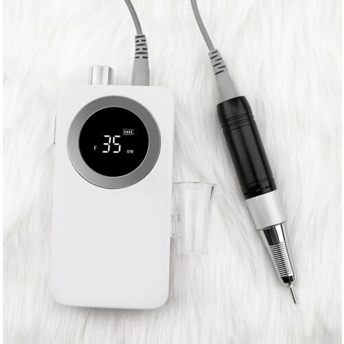 Cordless Electric Nail Drill Machine 35000rpm Drill Bit Set for Salon Beauty Manicure Pedicure Rechargeable Battery Nails