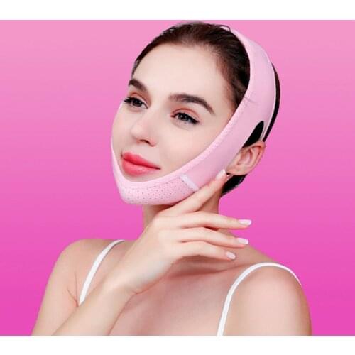 Comfortable Soft Useful Sleep Thin Face Artifact Portable Breathable V Face Artifact Elastic And Sturdy V Face Bandage