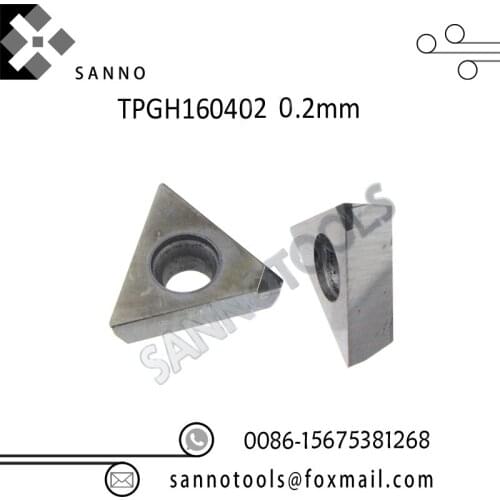 Free shipping! High quality R0.2 TPGH160402 / R0.4 TPGH160404 / R0.8 TPGH160408 CBN cnc carbide turning inserts
