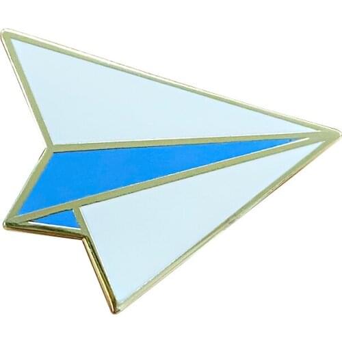 Paper Airplane Brooch Pin You were made to soar