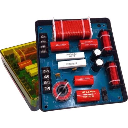 350W 3 Way Audio Frequency Divider Tweeter Mid Range Bass Crossover Board Adjustable Switch Speaker Filter Car Audio DIY