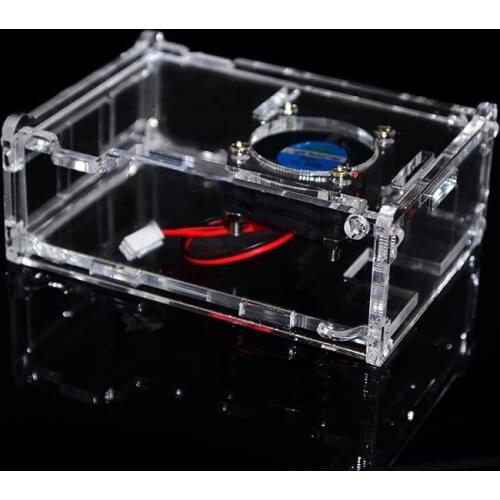 For Raspberry Pi 3 Model B Plus Acrylic Case Box For Raspberry Pi 3B Cooling Fan Heat Sink for Raspberry PI 2B PI3 Model B+ 3B