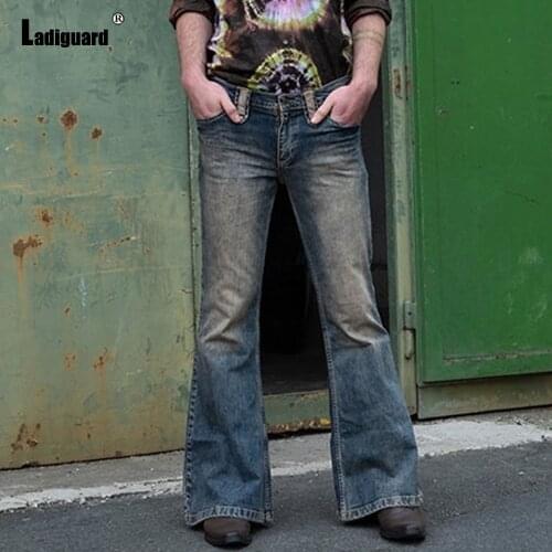 Plus size 3xl Men Jeans Demin Pants Spring Trendy 2021 New Patchwork Male Sexy Flare Pants Ripped Trousers Jeans Skinny Pant