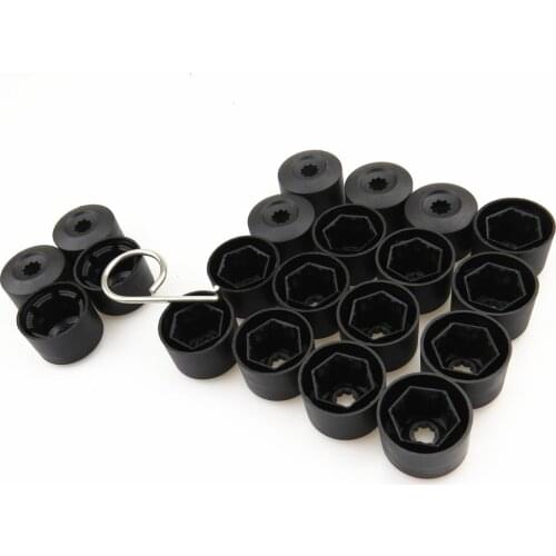 FHAWKEYEQ 20 Pcs Car Bolt Caps Tools Wheel Lug Nut Cover NEW For VW CC EOS Polo Golf Jetta Caddy Passat Beetle Tiguan 1K0601173A