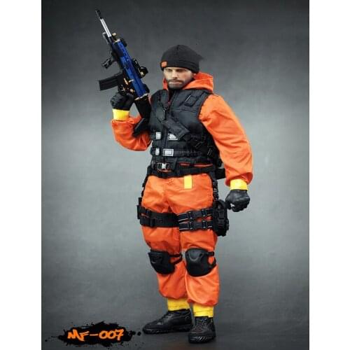 In Stock 1/6 Mf007 Headless Engraving Agent Chemical Protection Equipment Set Fit 12'' Action Figure Body Clothing Accessories