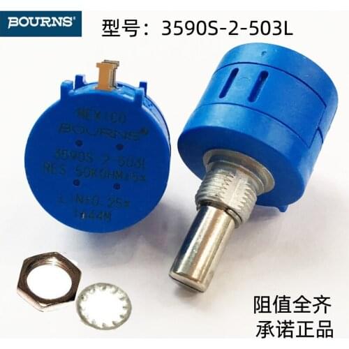 BOURNS importaciones de potenciómetro multigiro de precisión 3590S-2-503L 50k Producción de México (interruptor)