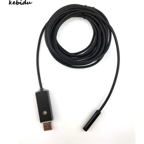 Kebidu 1/2/5/10M 2 IN 1 8mm PC and Android Endoscope Camcorder HD Borescope Tube Inspection Wire CMOS Camera Android Endoscope