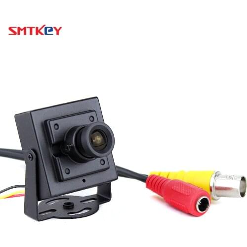 SMTKEY 700tvl CMOS 3.6mm lens Mini cctv camera small cctv camera with cable