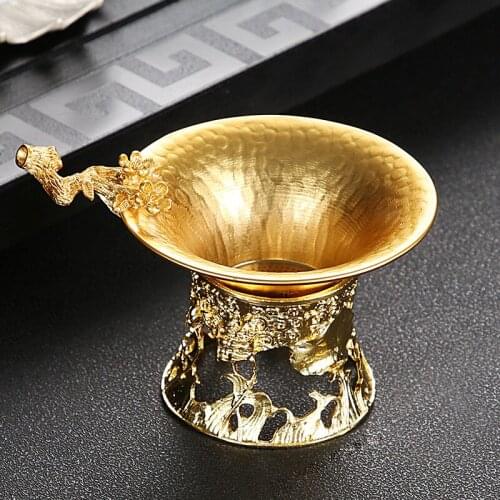 BrassTea Leak Tea Filter Creative Tea Filter Screen Tea Separation Tool Tea Maker Kung Fu Tea Set Tea Ceremony Accessories