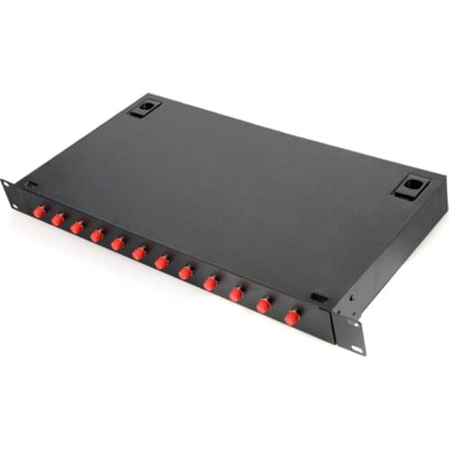 Fiber optic terminal box 12 core Desktop FC with adapter pigtail 12 Ports Fiber optical Patch Panel OEM distribution frame