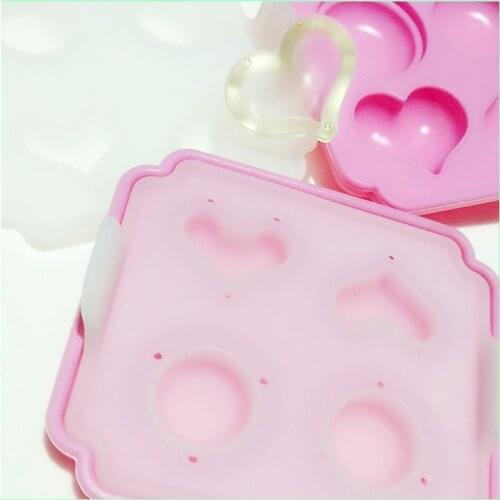 Water Injection Hollow Heart shape section Full Transparent DIY Decorative Craft Jewelry Making resin molds for jewelry tools