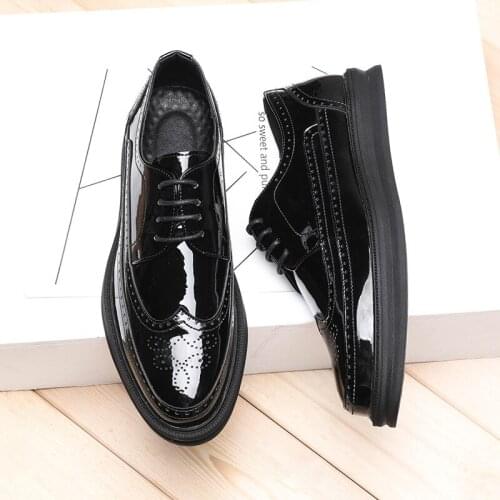 QianLeiStarFlash Mens Leather Shoes