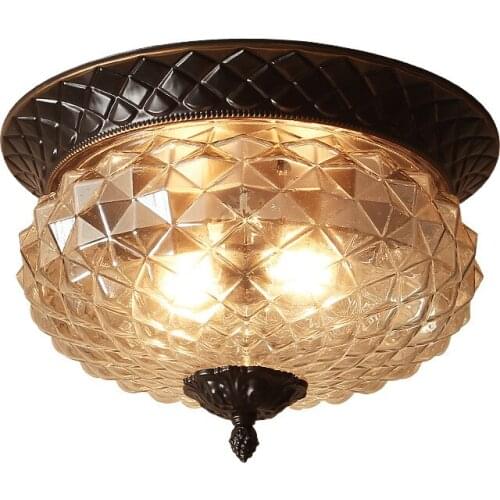 Modern Glass Lampshade Aisle Led Ceiling Lights Multiple Styles Surface Mount Hanglamp Bedroom Balcony Stairs Ceiling Lamp