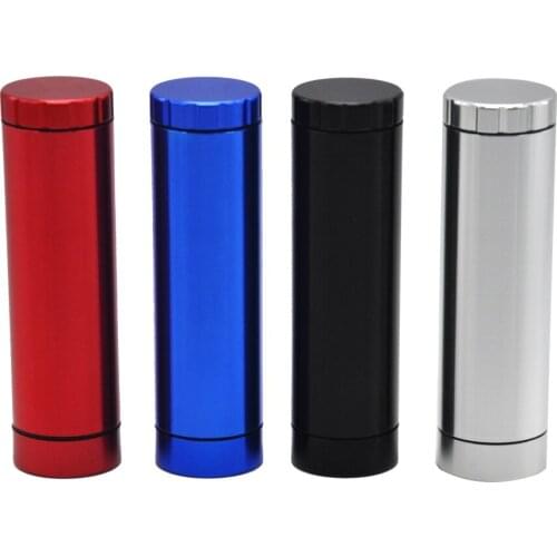 1PC 32MM Aluminum Herb Grinder Tobacco Grinder Dugout Pipe Case With Storage Room Case Portable Cigarette Organizer Boxes