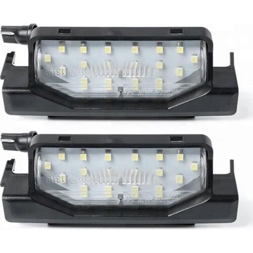 2Pcs Car 18Leds License Plate Light Number Lamp For Mazda 6 2009-2015 Bright White Canbus Error Free