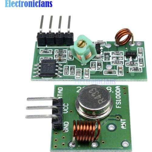 433Mhz RF Wireless Module Transmitter Receiver Link Kit 5V DC For Arduino Raspberry Pi /ARM/MCU WL
