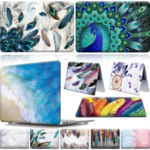 Feather Pattern Laptop Case for Macbook Air 13 A2337 M1/Retina Pro 13 15 16 2020 A2251 A2289 A2159 Hard Cover A1466 A2338 A1932