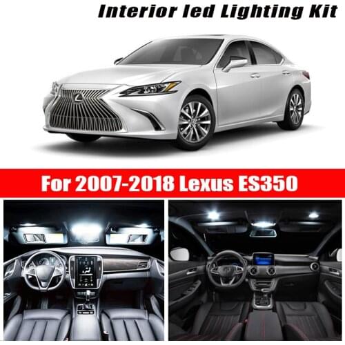 For 2007-2018 Lexus ES350 White car accessories Canbus Error Free LED Interior Light Reading Light Kit Map Dome License Lamp