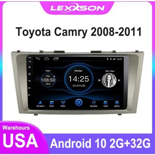 DSP 2DIN Android 10.0 Car Radio for TOYOTA CAMRY 2008 2009 2010 2011 Stereo 1024*600 IPS Screen RDS FM GPS Navigation MirrorLink