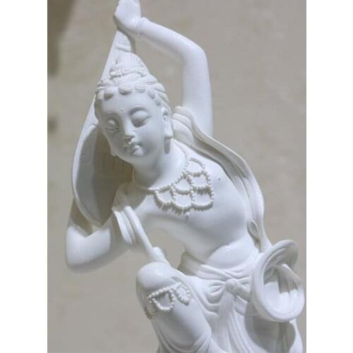 Feitian Lotus pure handmade home furnishing decoration office bridal chamber girl Beauty womens figure Sculpture statue high