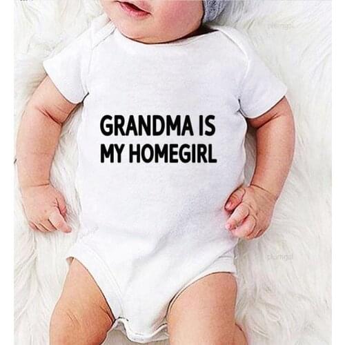 Toddler Rompers Printing Grandma Newborn Winter Clothing New Born Baby Boy Clothes Children Jumpsuits Undershirts for Babies