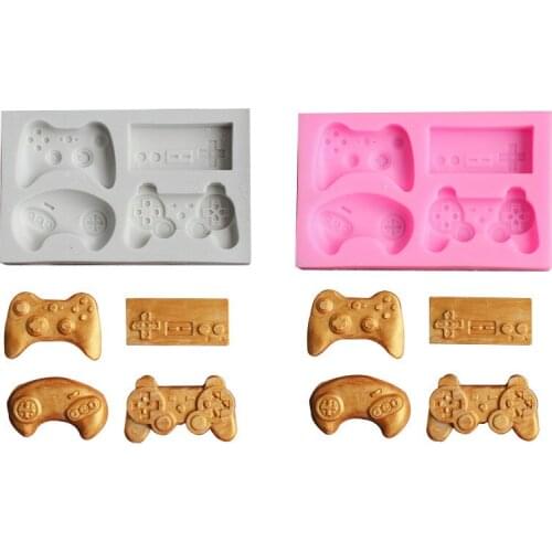 Silicone Mold gamers boy gift game controller Fondant Silicone Mould Cake Decoration Sugar Mold Baking Sugarcraft Mold