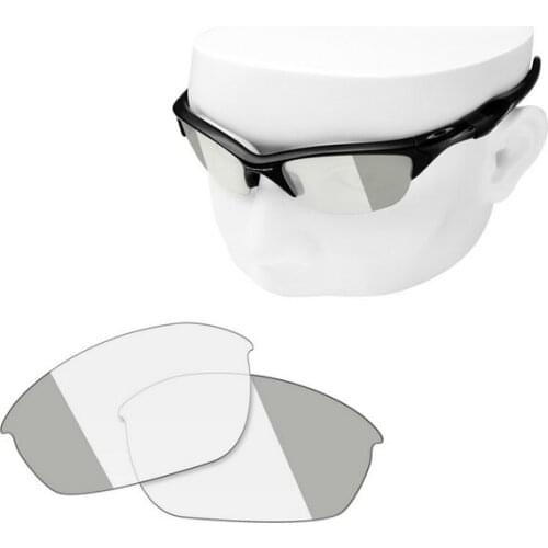 OOWLIT Replacement Lenses of Eclipse Photochromic for-Oakley Half Jacket 2.0 OO9144 Sunglasses