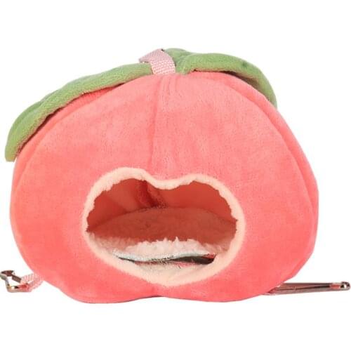 Plush Warm Hamster Hammock Small Animal Cave Hanging Bed Pet Hedgehog Rabbits Dutch Rats Cage Soft Nest Winter Hamsters Supplies