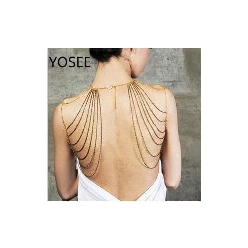 Exaggerated Punk Style Sexy Personality Tassel One Body Chain