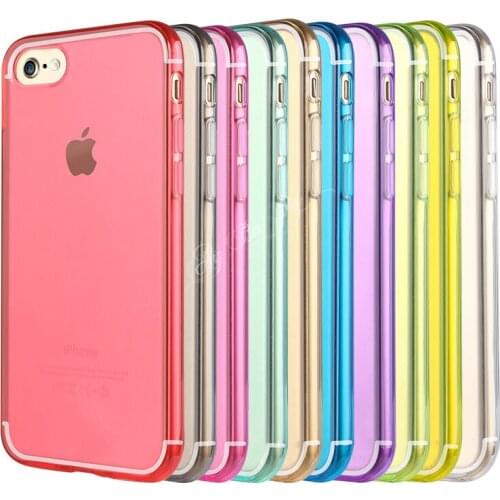 Transparent Gel Silicone Case For Iphone 12 Pro Max 11 Mini Xr Xs X + 7 8 Plus SE2 Slim Anti-knock Shockproof Back Cases Coque