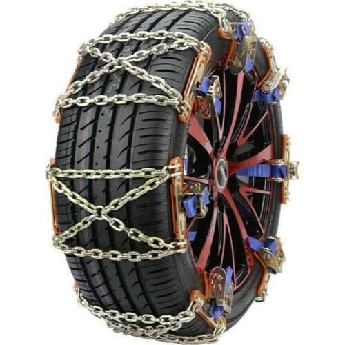 Universal Steel Truck Car Wheels Tyre Tire Ice Chains Wheel Winter Safety SUV Road Belt Mud Vehicles Chain Anti-skid Safe A4N3