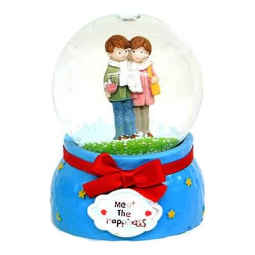 Dear Lighted Snow Globe