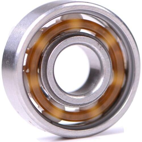High Hardness Ceramic Alloy Inline Speed Black 608 Ball Bearing For Finger Spinner Wear Resistant Skateboard Bearings Hot